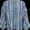 Black Colour Stella Frill Bluse Balance Blue
