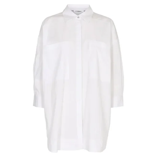 Co'Couture Cotton Crisp Pocket Bluse Hvid
