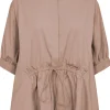 Co'Couture Cotton Crisp Wing Bluse Old Rose