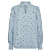 Co'Couture Dora Dot Skjorte Pale Blue