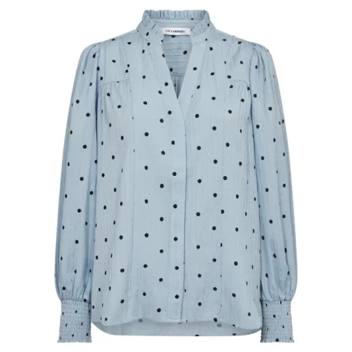 Co'Couture Dora Dot Skjorte Pale Blue
