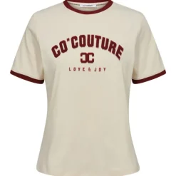 Co'Couture Edge T-Shirt Burgundy