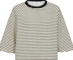 Co'Couture Erin Stripe T-shirt White/Black