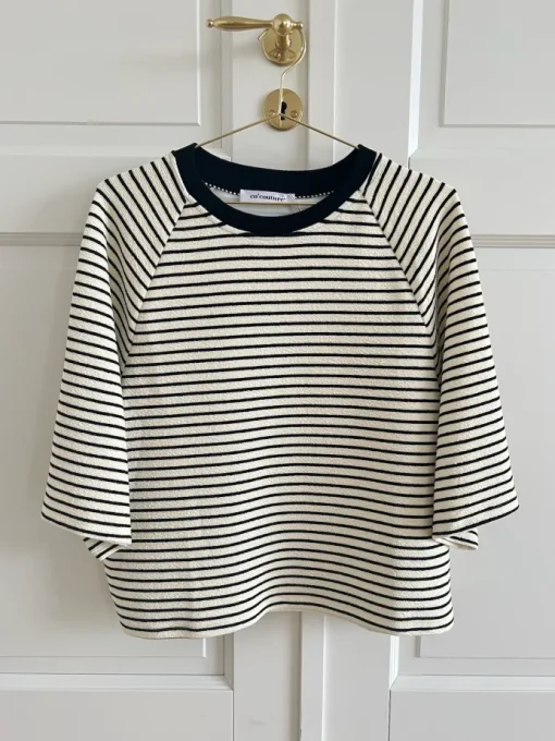 Co'Couture Erin Stripe T-shirt White/Black