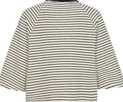 Co'Couture Erin Stripe T-shirt White/Black