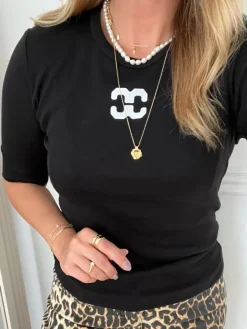 Co'Couture Granny Logo T-shirt Black