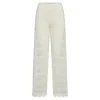 Co'Couture Lara Crochet Bukser Off White