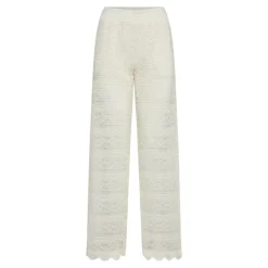 Co'Couture Lara Crochet Bukser Off White