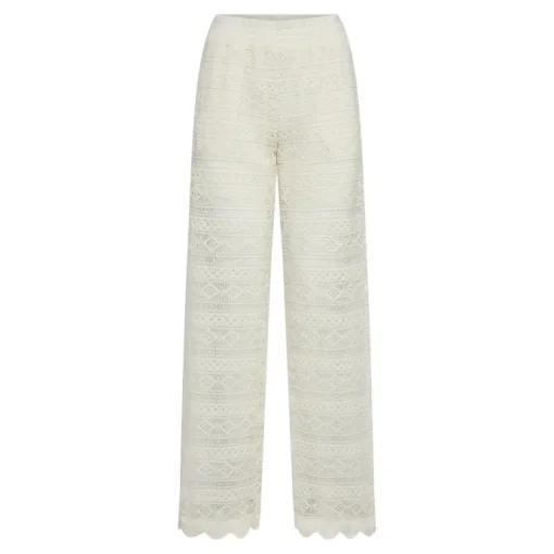 Co'Couture Lara Crochet Bukser Off White