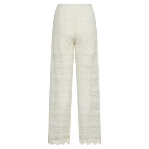 Co'Couture Lara Crochet Bukser Off White