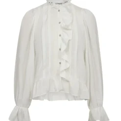 Co'Couture Melina Frill Skjorte White