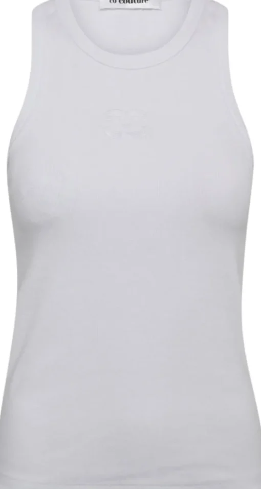 Co'Couture Sahara Embroidery Tank Top White