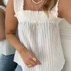 Co´Couture Selma Smock Strap Top White
