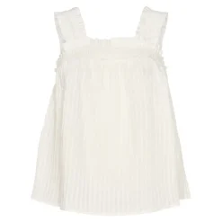 Co´Couture Selma Smock Strap Top White