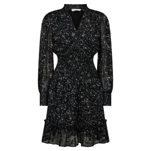 Co'Couture Snowdrift Smock Crop Kjole Black