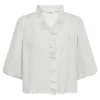 Co'Couture Sueda Puff SS Bluse White
