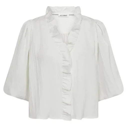 Co'Couture Sueda Puff SS Bluse White