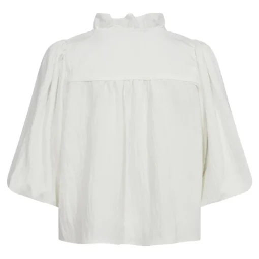 Co'Couture Sueda Puff SS Bluse White