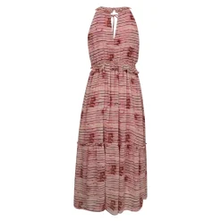 Co'Couture Tie Line Frill Halter Kjole Bubblegum