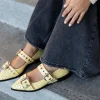 Copenhagen Shoes Future Vibes Patent Ballerina Yellow