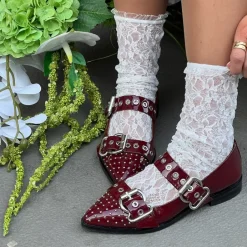 Copenhagen Shoes Future Vibes Patent Ballerina Bordo