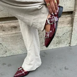 Copenhagen Shoes Future Vibes Patent Ballerina Bordo