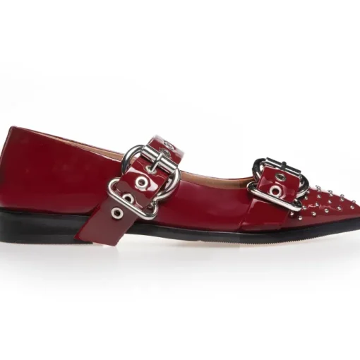 Copenhagen Shoes Future Vibes Patent Ballerina Bordo