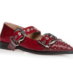 Copenhagen Shoes Future Vibes Patent Ballerina Bordo
