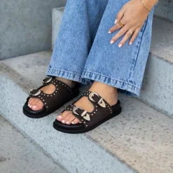 Copenhagen Shoes Hold On Sandal Dark Brown