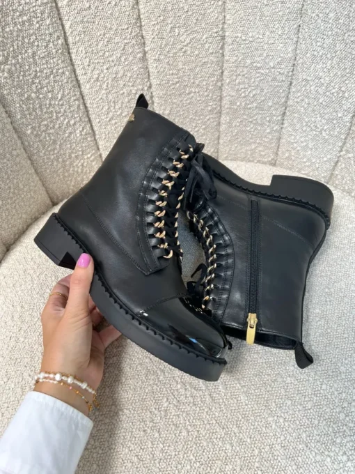 Copenhagen Shoes New Rock Patent Støvle Black