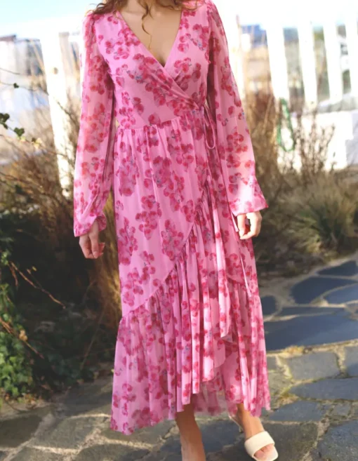 Cras Debbie Kjole Pink Roses