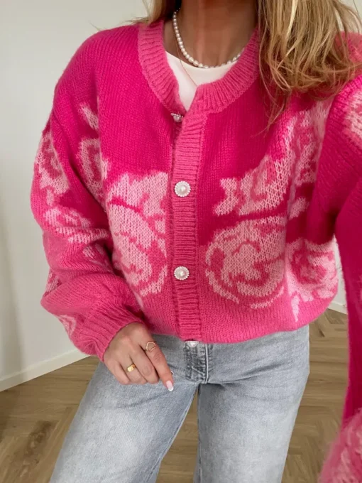 Cras Rose Cardigan Pink