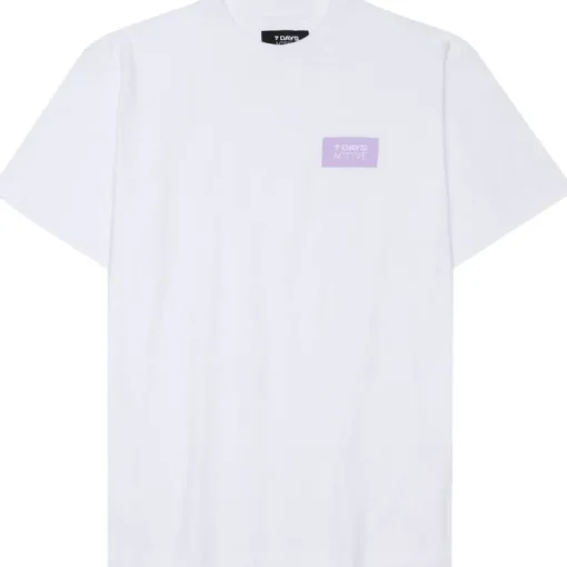 7 DAYS Active Organic Fitted T-Shirt Brilliant White