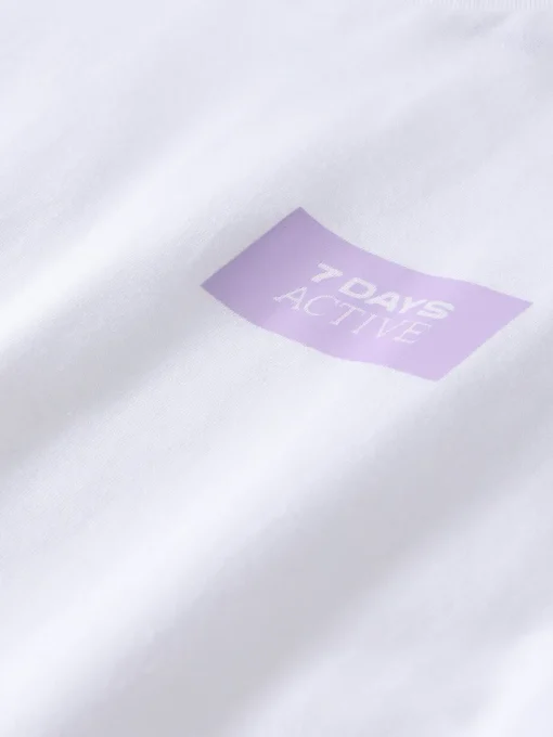 7 DAYS Active Organic Fitted T-Shirt Brilliant White