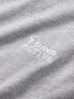 7 DAYS Active Organic Fitted T-shirt Heather Grey