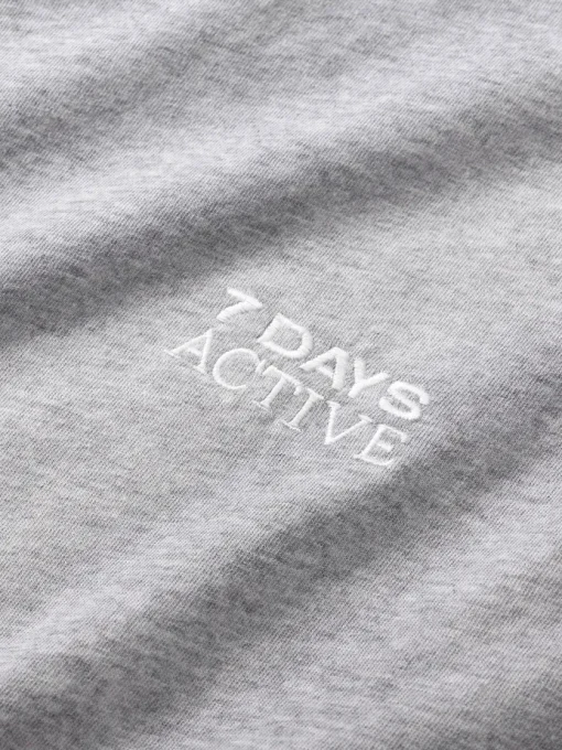 7 DAYS Active Organic Fitted T-shirt Heather Grey