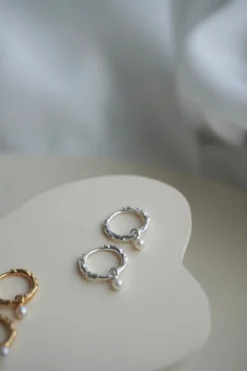 Enamel Belle Øreringe Pearl