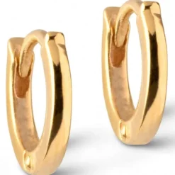 Enamel Classic Hoop Øreringe 6mm