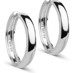 Enamel Classic Wide 25 mm Hoops