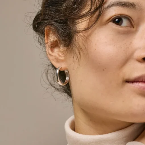 Enamel Classic Wide 25 mm Hoops