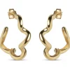 Enamel Curly Hoops