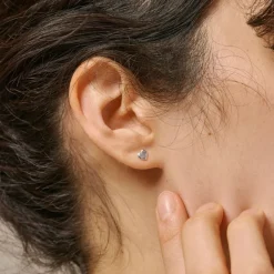 Enamel Heart Studs