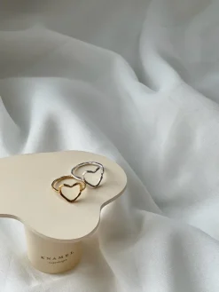 Enamel Organic Heart Ring