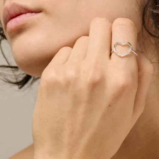 Enamel Organic Heart Ring