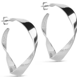 Enamel Scarlet Large Hoops