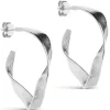Enamel Scarlet Small Hoops