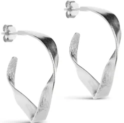 Enamel Scarlet Small Hoops