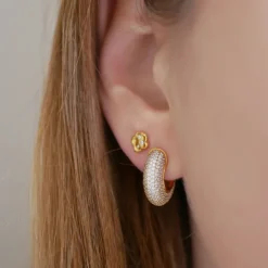 Enamel Sparkling Luna Øreringe