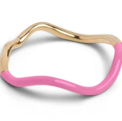Enamel Sway Ring Pink