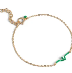 Enamel Twist Armbånd Grass Green